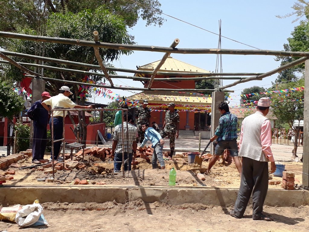 देउतीबज्यैको स्तरोन्नती तिव्र गतिमा हुँदै : सवैलाइ एक रुपैयाँ दान गर्न आग्रह 