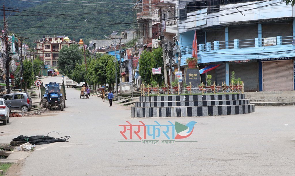 सुर्खेतमा निषेधाज्ञाको प्रभाव (फोटो फिचर)