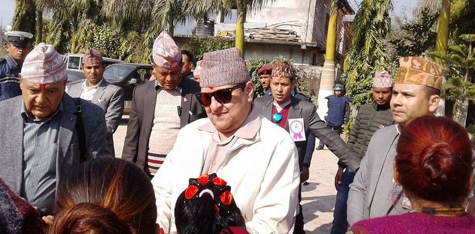 पूर्व राजा ज्ञानेन्द्र शाह सुर्खेतमा 