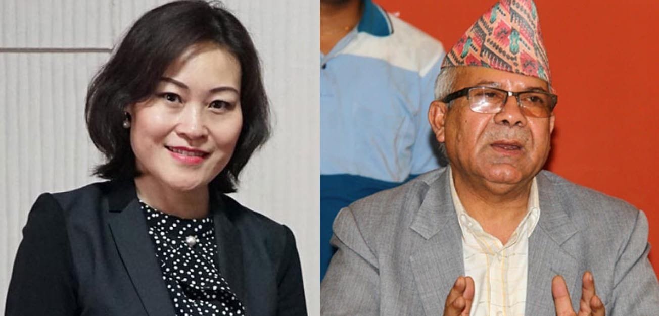 नेकपाका नेता नेपाल र चिनियाँ राजदूत होउ यान्छीबीच भेटवार्ता