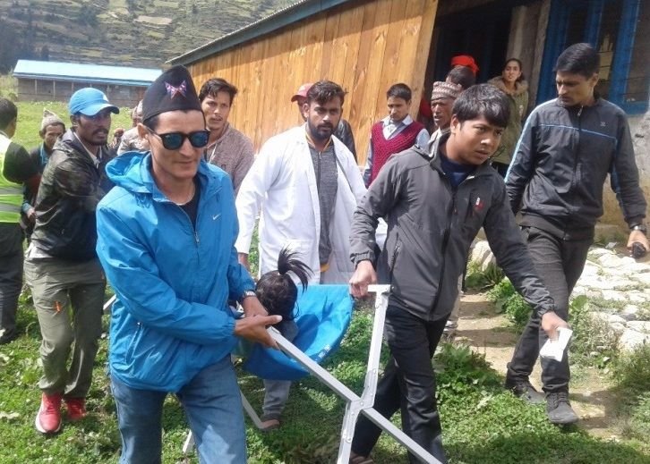 हुम्लाको नेक्पामा सुक्खा पहिरो खस्दा दुई जनाको मृत्यु, एक वेपत्ता : चार जना घाईते