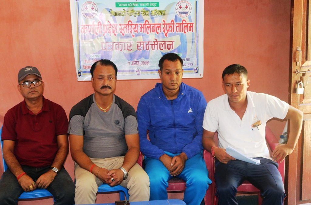 सुर्खेतमा पहिलो पटक भलिबल रेफ्रि तालीमको आयोजना हुंदै