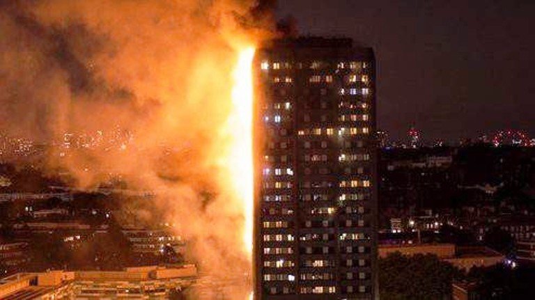 लण्डनमा २४ तल्ले आवासिय भवनमा भीषण आगलागी  