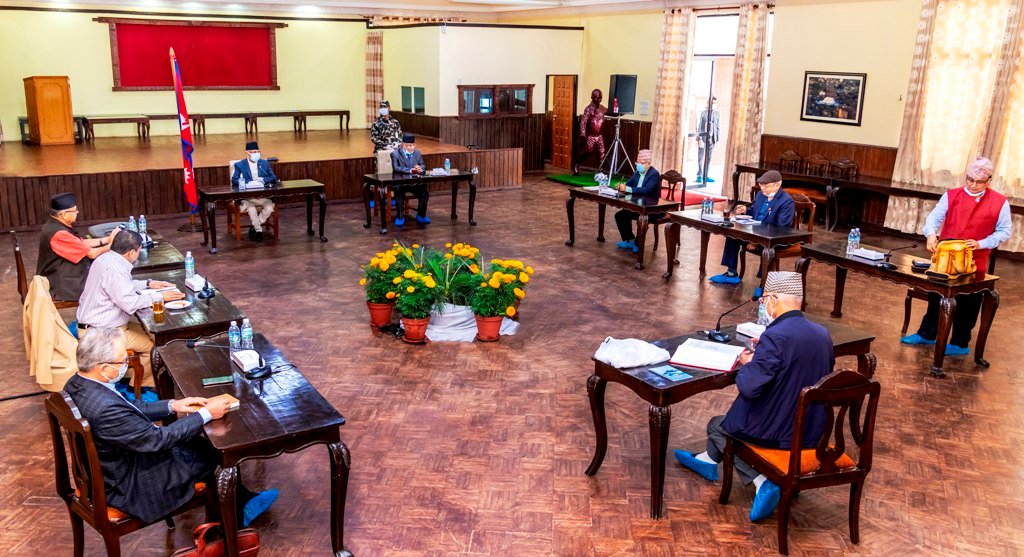 नेकपाको सचिबालय बैठक बालुवाटारमा बस्दै