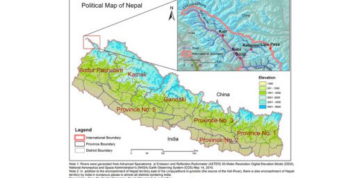 लिम्पियाधुरासहितकाे नयाँ नक्सा सार्वजनिक गर्ने भूमि व्यवस्था मन्त्रालयकाे तयारी