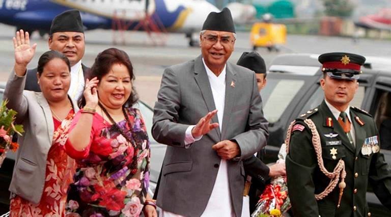 प्रधानमन्त्री देउवा भारत प्रस्थान