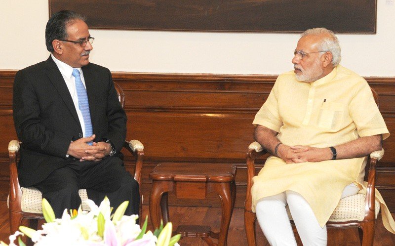 प्रचण्ड मोदी भेटः सगरमाथाको पानी 'मिनरल वाटर' बनाउनेबारे छलफल