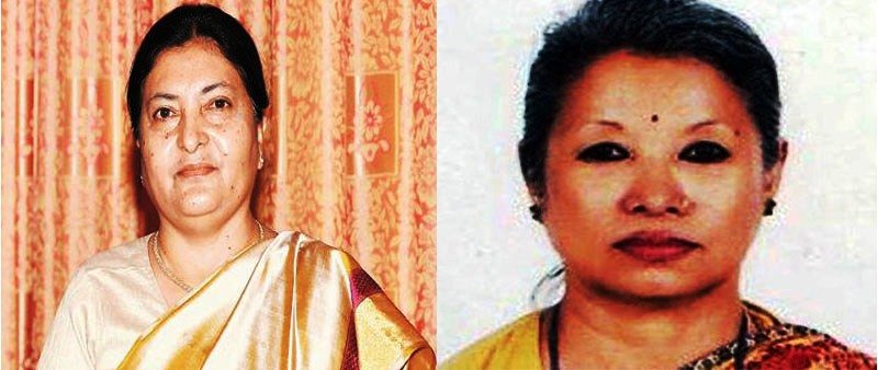राष्ट्रपतिमा विद्यादेवि र कुमारीको उम्मेदवारी