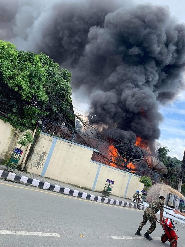 सुविसुको कार्यालयमा आगलागी