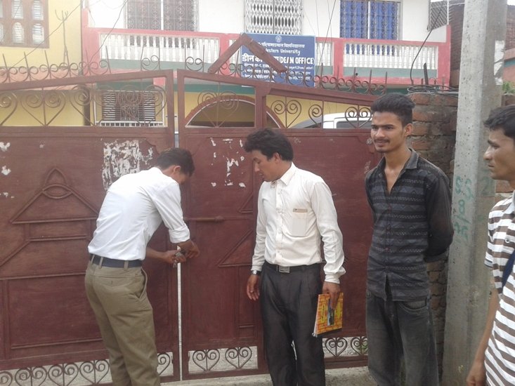 मध्यपश्चिमाञ्चल विश्वविद्यालयमा अनिश्चितकालिन तालाबन्दी