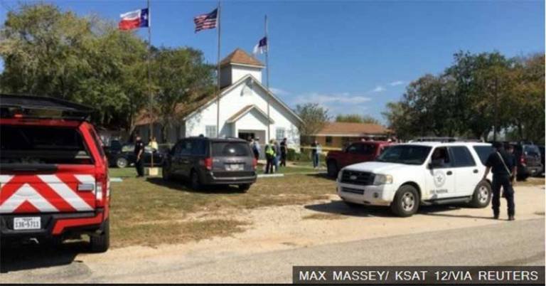 अमेरिकाको टेक्सासमा चर्चभित्र गोली चल्यो, २७ को मृत्यु