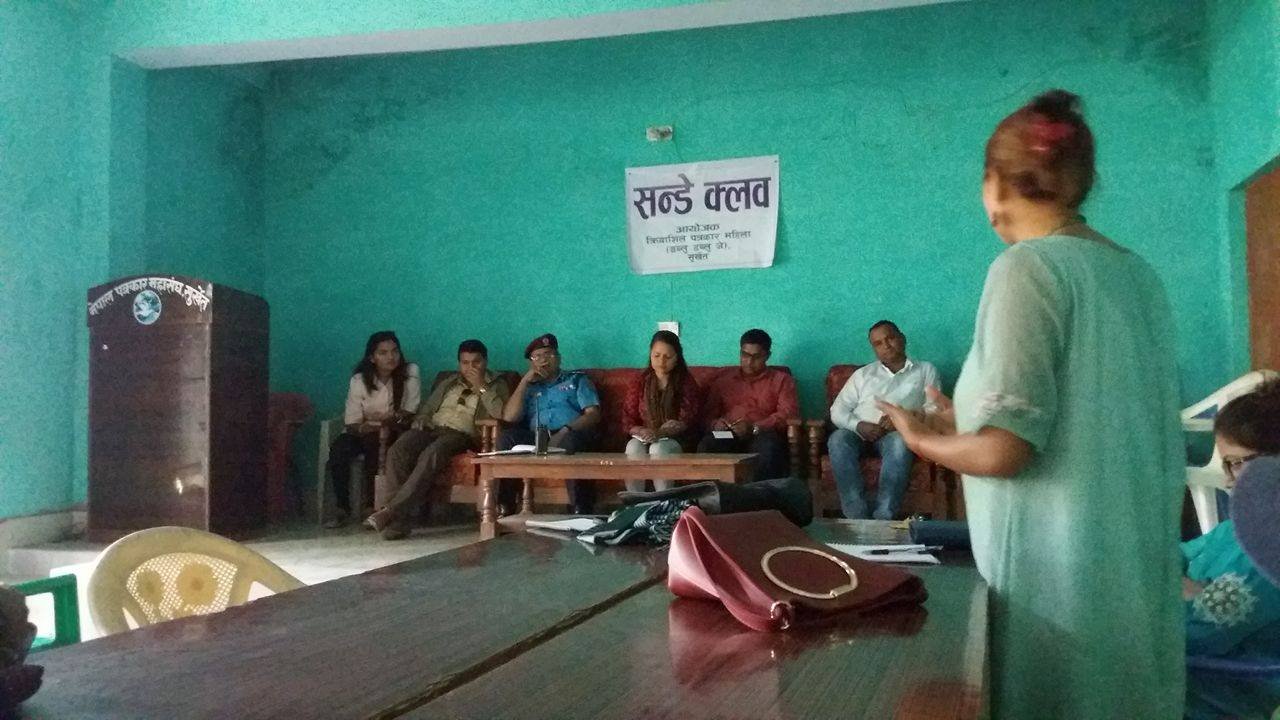  ‘सण्डे क्लव’को छलफल, सुर्खेतलाई कसरी सुरक्षित बनाउने ? 