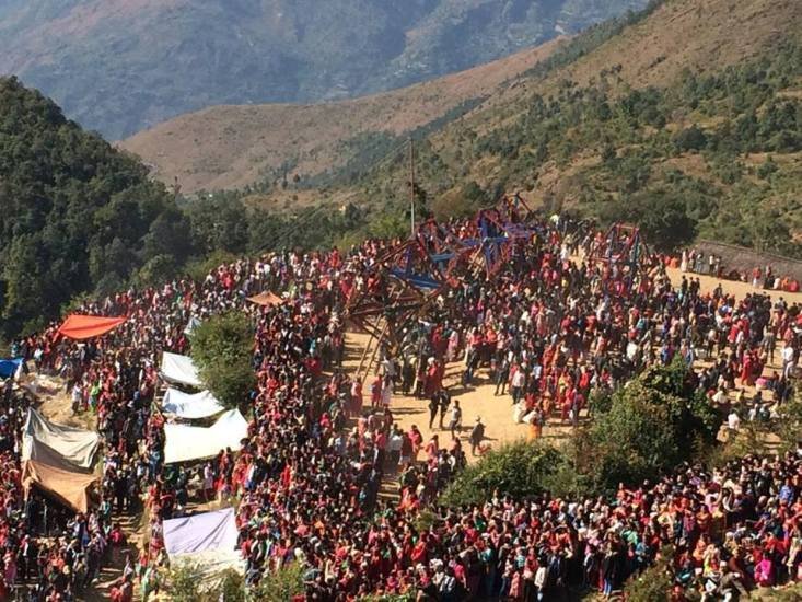 सकियो डिग्रे मेला, एक लाखले गरे मन्दिर दर्शन