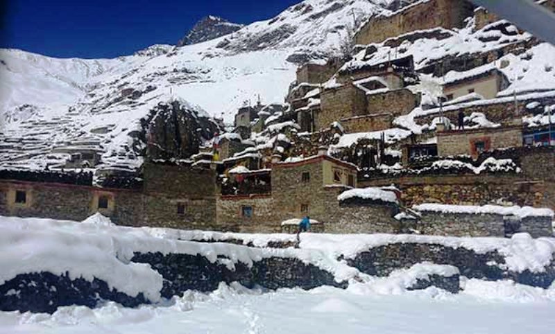 जुम्ला सहित कर्णालीका उच्च भागमा हिमपात 